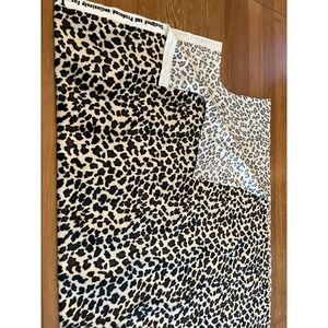 Joann Fabrics Leopard Print Faux Fur Material 60in x 54in Animal Print Textile